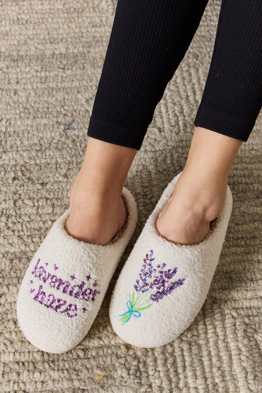 Lavender Haze Cozy Slippers