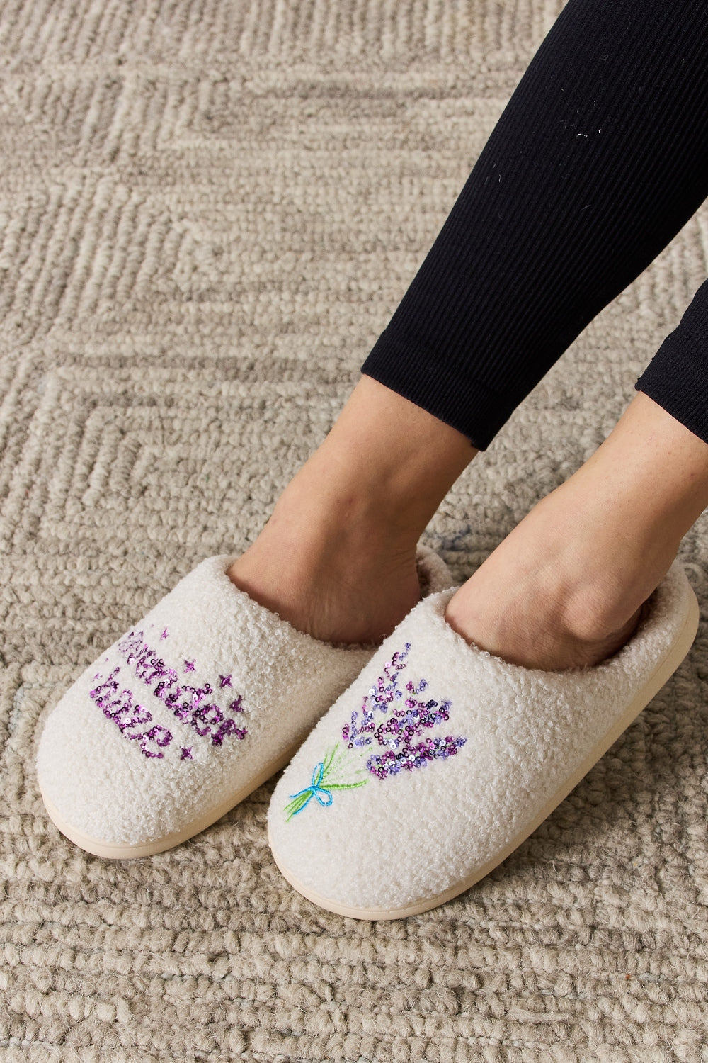 Lavender Haze Cozy Slippers